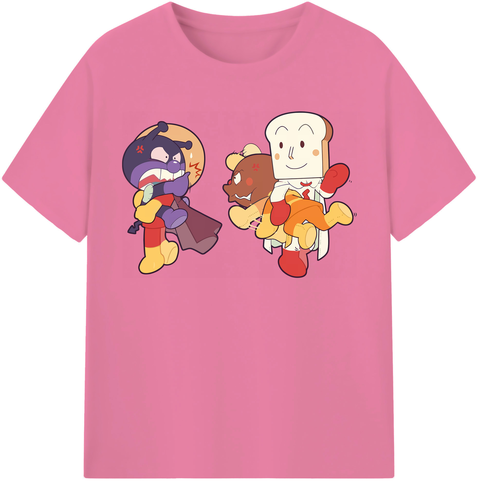 （画像用） アンパンマン Anpanman 綿100％半袖Tシャツ（フロントプリント）